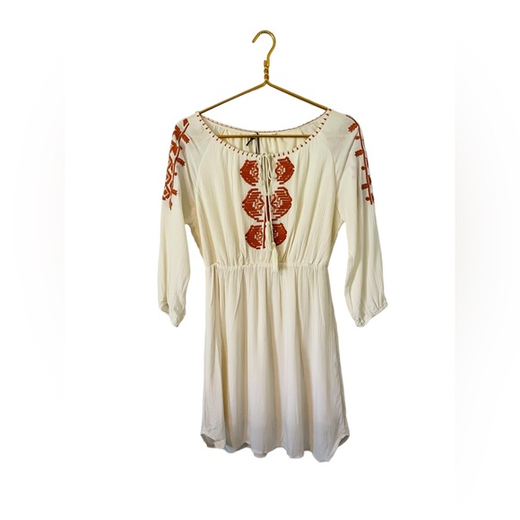 Anthropologie Dresses & Skirts - Anthropology Solitaire by Ravi Khosla Woman’s Ivory Boho Dress, Size Small‎ NWT